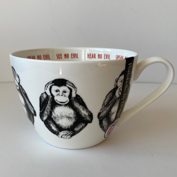 Portobello by Design Mug "Speak No Evil, Hear No Evil, Speak No Evil" - Picture 1 of 7
